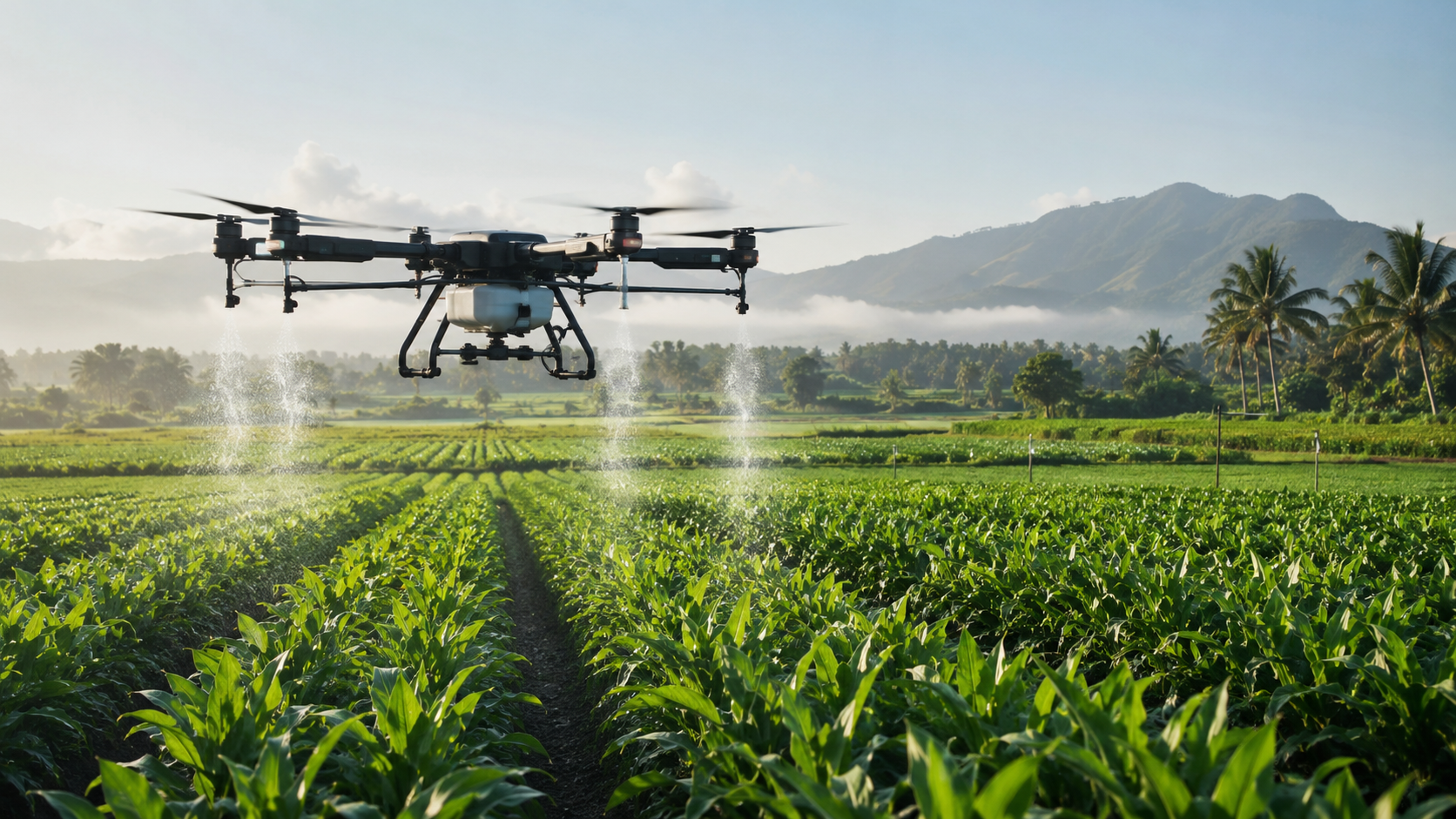 Agricultural drone supporting a civilian technology program